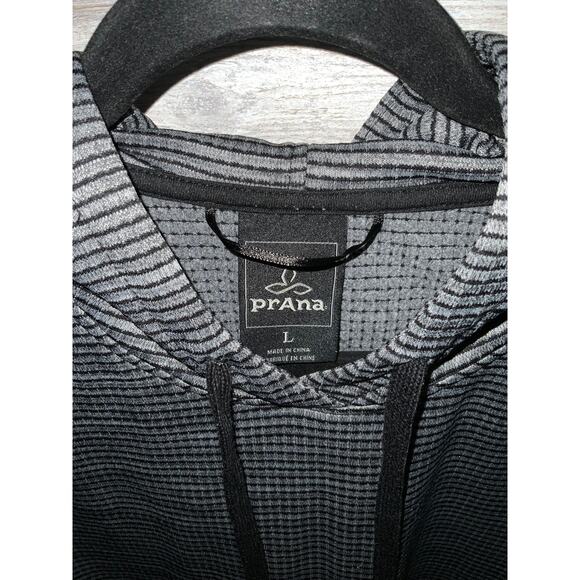 Prana Men's Striped Hoodie - Size Large, Gorpcore Style - Picture 2 of 3